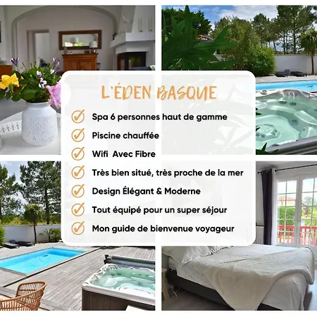 Villa Eden Basque - Piscine-spa-plage Anglet